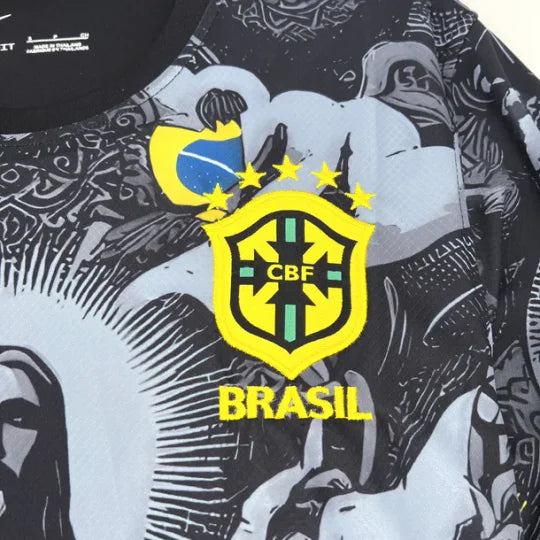 Maillot Brésil Concept Noir 2024/2025