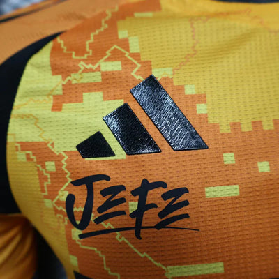 Speler Jefe x Paris FC-shirt
